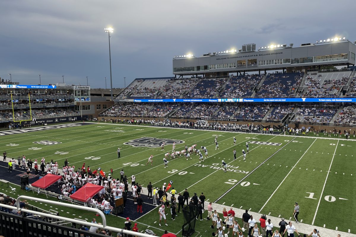 Old Dominion playing Louisiana at S.B. Ballard Stadium, September 9, 2023