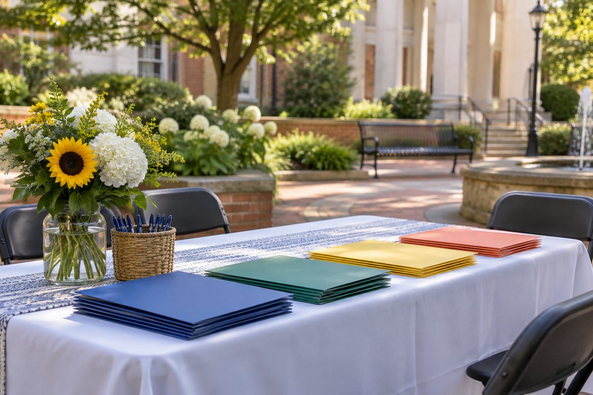 Resource folders on a welcoming community table